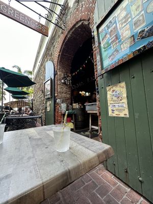 Outside  at Greengos Caribbean Cantina in St Thomas
