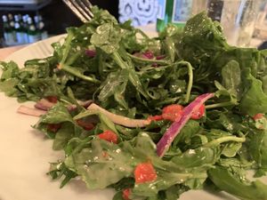 Rucola salad without cheese at Da Vinci in Bloomington