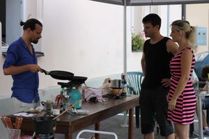 French party at Café Klášter in Napajedla