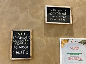 All that is eatable can be ice cream! at Vero Gelato Pizza e Café in Rio De Janeiro