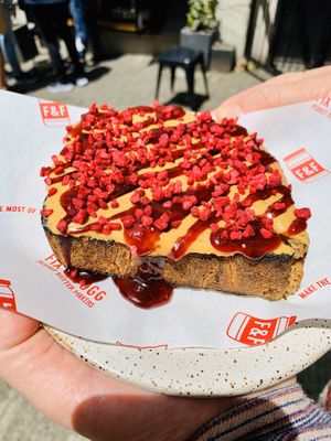 Peanut butter with jam  at Fix & Fogg in Wellington