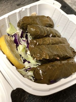 Stuffed Grape Leaves at Vegiterranean Kitchen in Moorpark