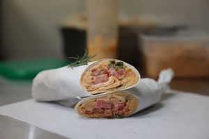 chickpea wrap at Vegiterranean Kitchen in Moorpark