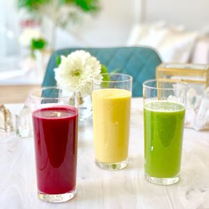 cold pressed juice at Vegan Cafe By Love in Tokyo