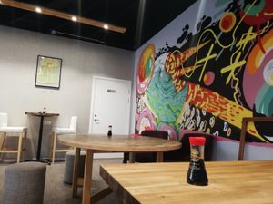 Inside the restaurant 2 at Shinto in Alvsjo