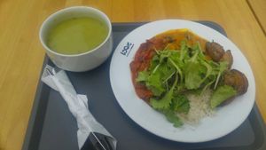 Hraskovo-matova polievka a mix co som ai nabrala:) at Loove by Vegana in Bratislava