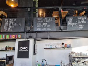 Menu at Loove by Vegana in Bratislava