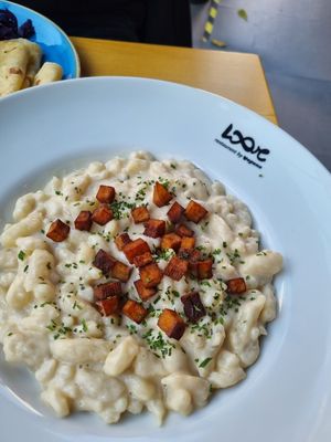 Cream cheese dumplings at Loove by Vegana in Bratislava