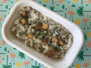 “Bryndzove” halusky at Loove by Vegana in Bratislava