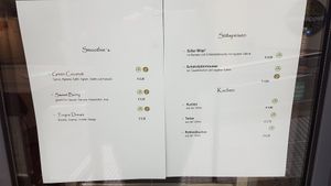 Speisekarte Smoothies, Süßspeisen, Kuchen at VeggieTable in Landsberg Am Lech