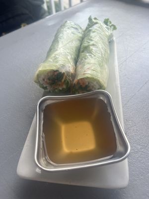 Spring rolls   at Loving Hut in Norcross