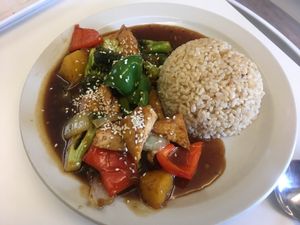 Sweet and Sour Divine. Sooo divine!!! Best. Sauce. Ever! at Loving Hut in Norcross