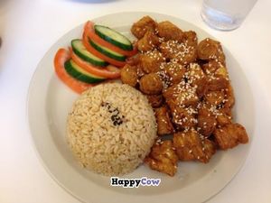 sweet and sour island at Loving Hut in Norcross