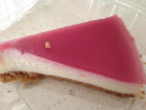 raspberry cheesecake at Loving Hut in Norcross