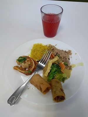 buffet at Loving Hut in Norcross