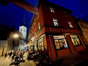 outside at Roter Elephant Café & Restaurant in Erfurt