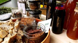 home-baked bread, fresh juices and healthy crackers from meinRAD. at meinRad in Luzern