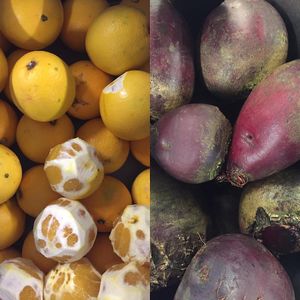 organic oranges and beetroot. at meinRad in Luzern