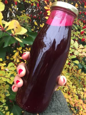 Juice out of beetroot and orange at meinRad in Luzern