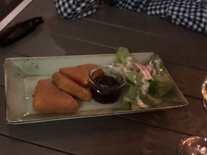 Cheese wedges  at Försters in Berlin