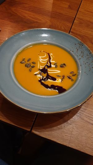 Pumpkin soup at Försters in Berlin