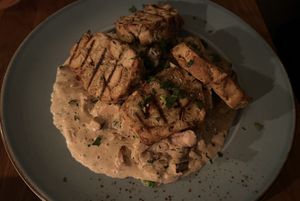 Creamy chanterelles with dumplings   at Försters in Berlin