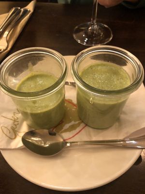 Greeting from the kitchen   at Försters in Berlin