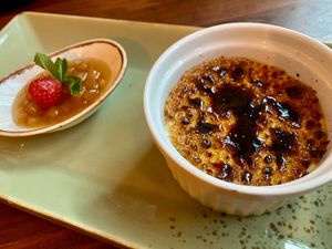 Creme brulee!!! at Försters in Berlin