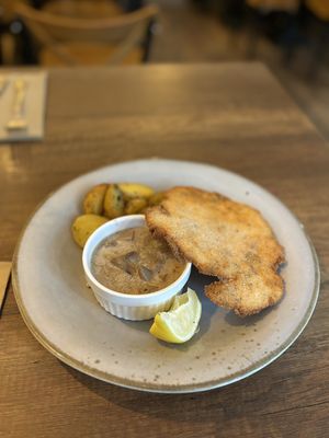 Vegan schnitzel  #Veganuary at Försters in Berlin
