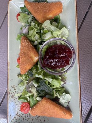 Cheese plate with lingonberry compote   at Försters in Berlin