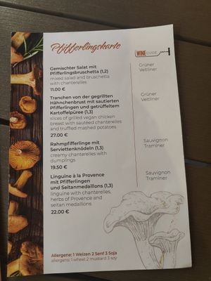 Seasonal menu at Försters in Berlin