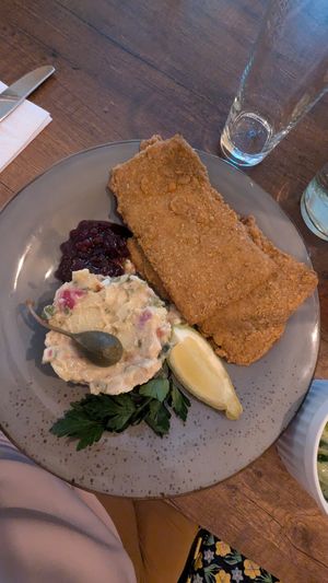 Soy schnitzel at Försters in Berlin