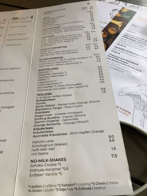 menu  at Försters in Berlin
