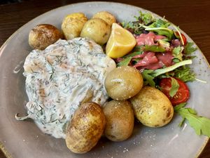 eggplant herring…  at Försters in Berlin