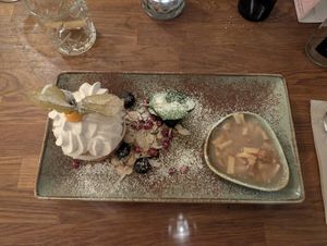 Tiramisu with appel chutney at Försters in Berlin