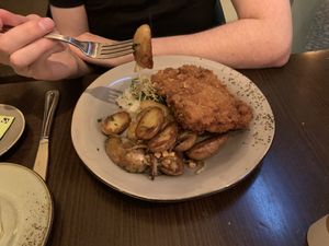 Cordon bleu and really nice potatoes  at Försters in Berlin