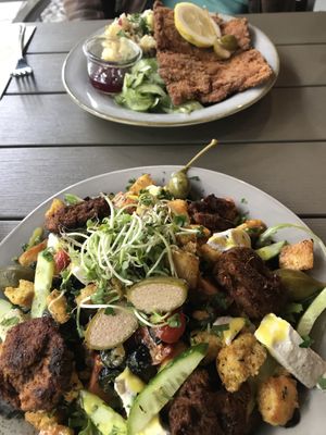 Wiener schnitzel & Salad at Försters in Berlin