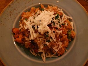 Chanterelle risotto at Försters in Berlin