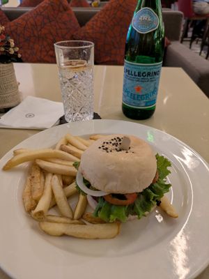 Veggie burger $15 CAD at S Kitchen in Pasay City