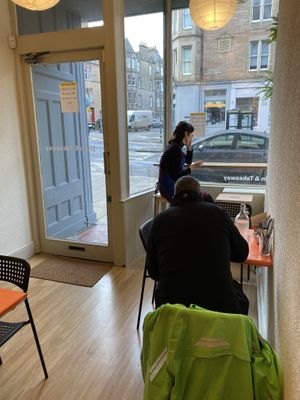 View  at Susie's Vegetarian Kitchen in Edinburgh