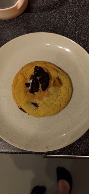 Vegan peanut butter oreo cookie at Go Go Beets in Edinburgh