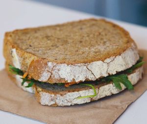 Vegan sandwich at Go Go Beets in Edinburgh