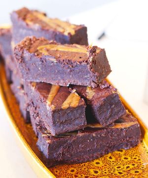 Vegan brownies by Herbivore Kitchen at Go Go Beets in Edinburgh