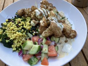 Cauliflower shawarma bowl  at Manny's in San Francisco