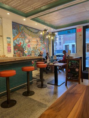 Interior at Lekka Burger in New York City