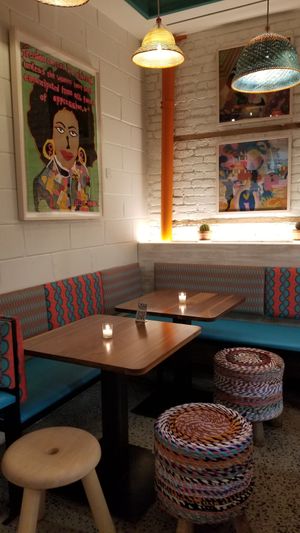 Inside at Lekka Burger in New York City