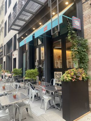 Outside  at Lekka Burger in New York City