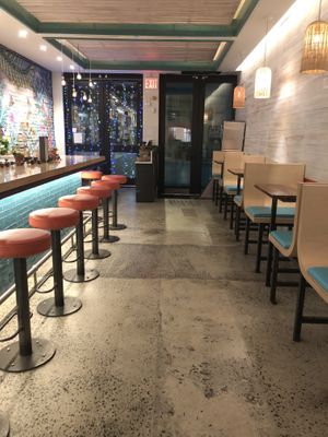 Sitting area   at Lekka Burger in New York City