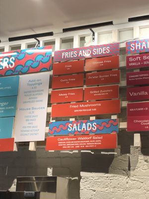 Menu   at Lekka Burger in New York City