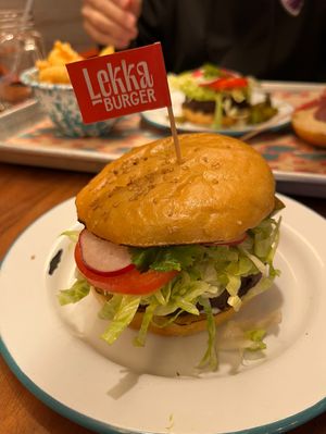 Guac burger   at Lekka Burger in New York City